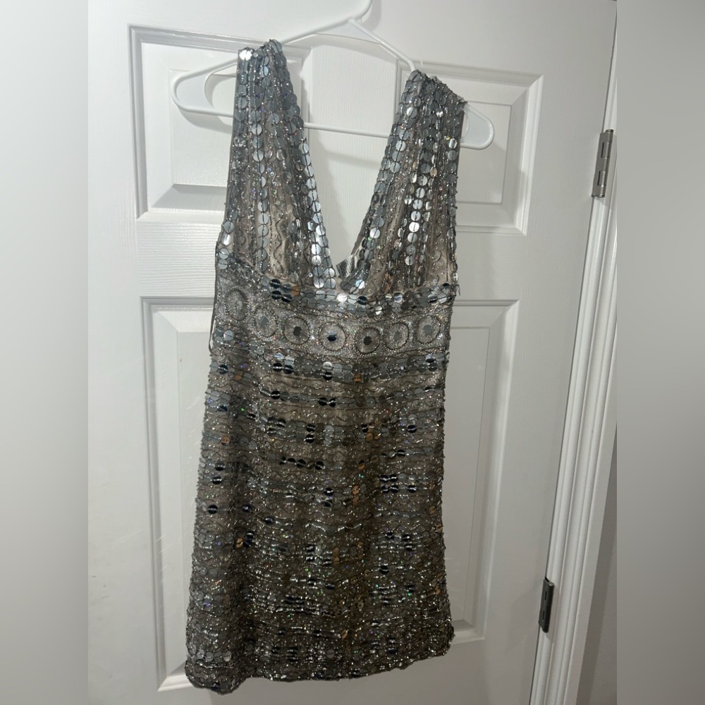 Scala Silver Sequin Dress